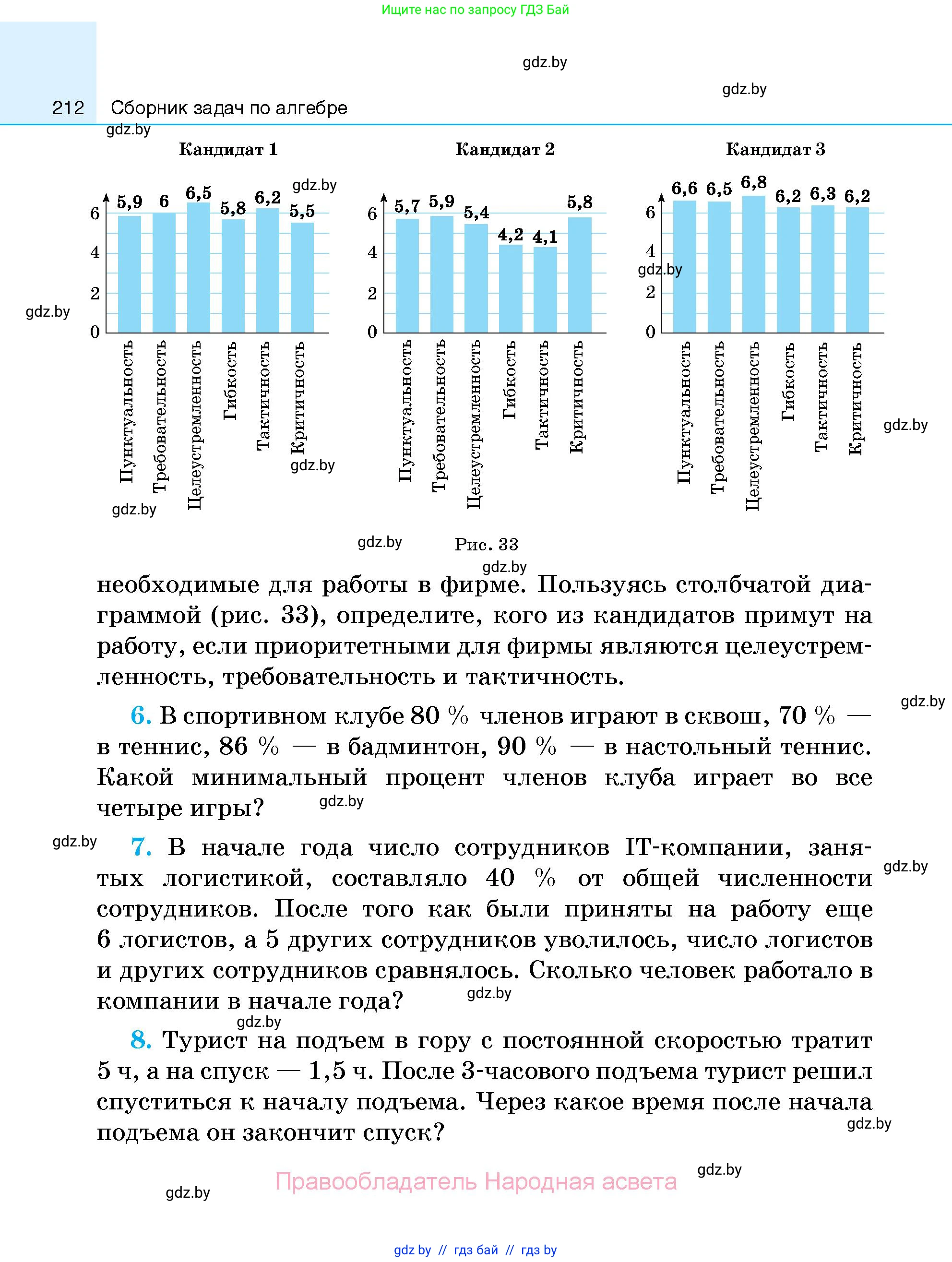 Алгебра, 7-9 класс Сборник задач, авторы: Арефьева Ирина Глебовна, Пирютко Ольга Николаевна, издательство Народная асвета, Минск, 2020, страница 212