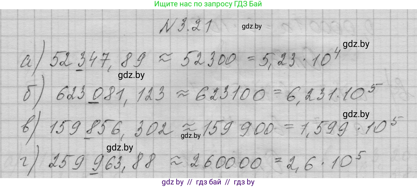 Алгебра, 7-9 класс Сборник задач, авторы: Арефьева Ирина Глебовна, Пирютко Ольга Николаевна, издательство Народная асвета, Минск, 2020, страница 23, номер 3.21, Решение