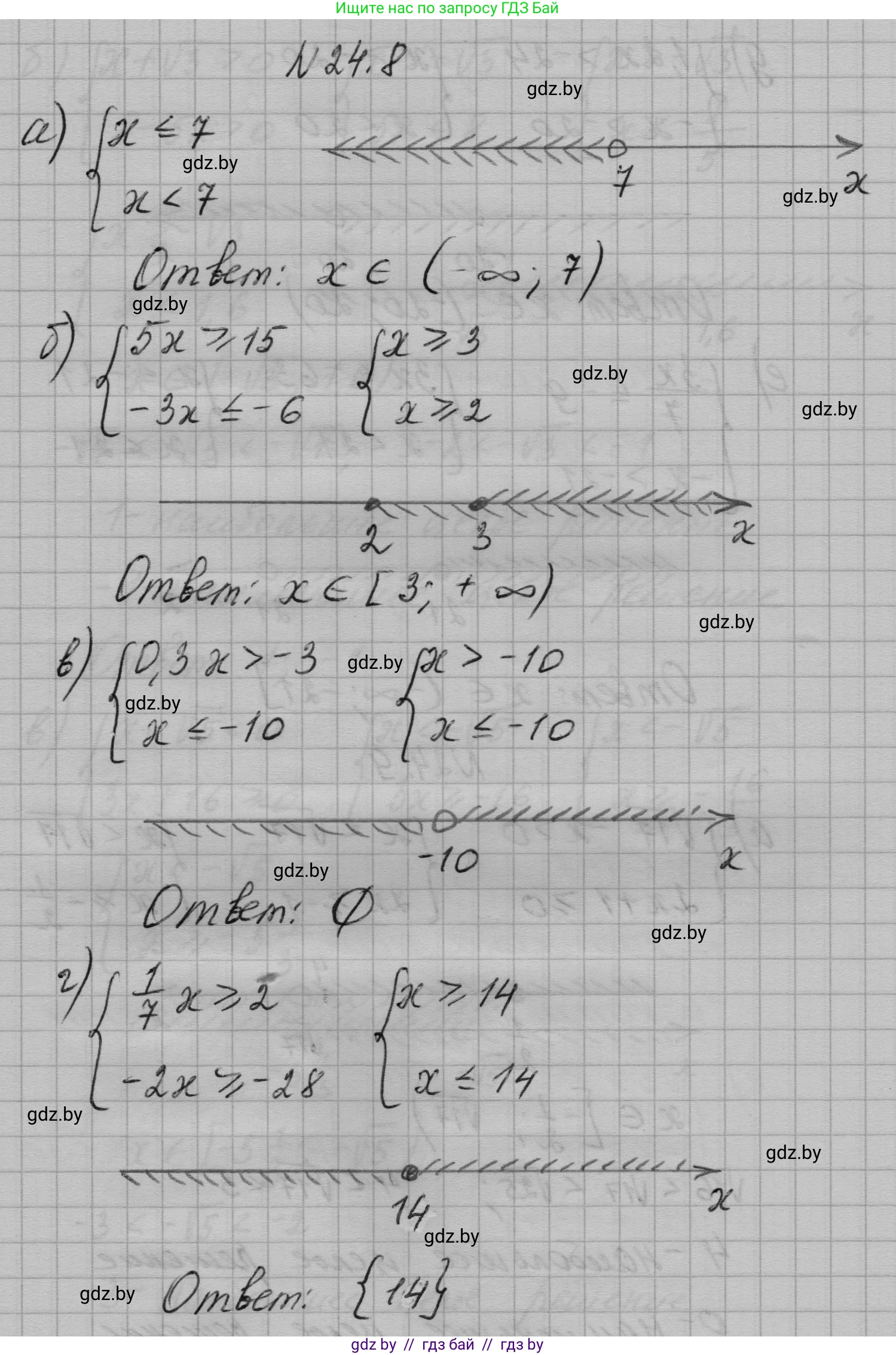 Алгебра, 7-9 класс Сборник задач, авторы: Арефьева Ирина Глебовна, Пирютко Ольга Николаевна, издательство Народная асвета, Минск, 2020, страница 113, номер 24.8, Решение