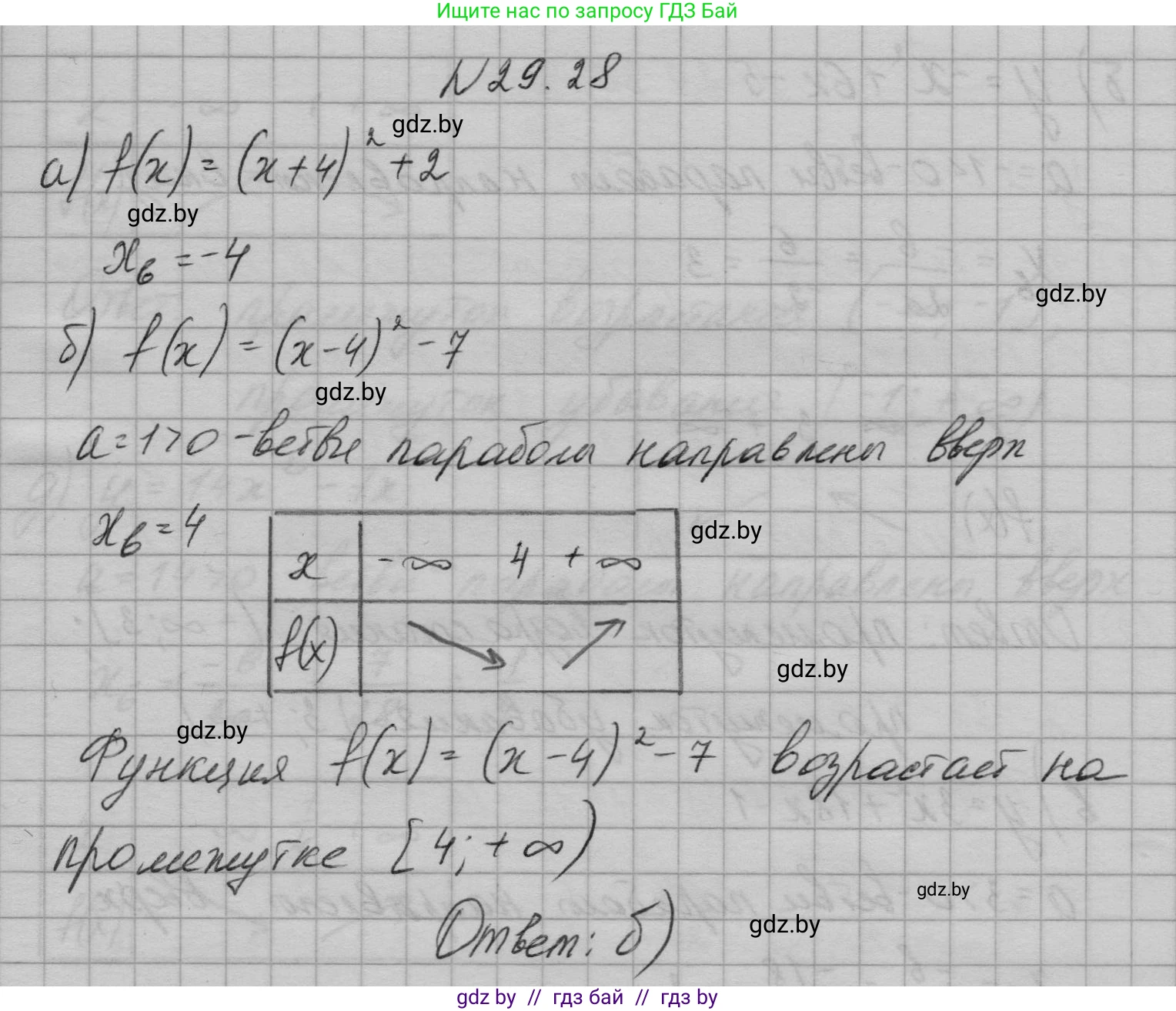 Алгебра, 7-9 класс Сборник задач, авторы: Арефьева Ирина Глебовна, Пирютко Ольга Николаевна, издательство Народная асвета, Минск, 2020, страница 135, номер 29.28, Решение