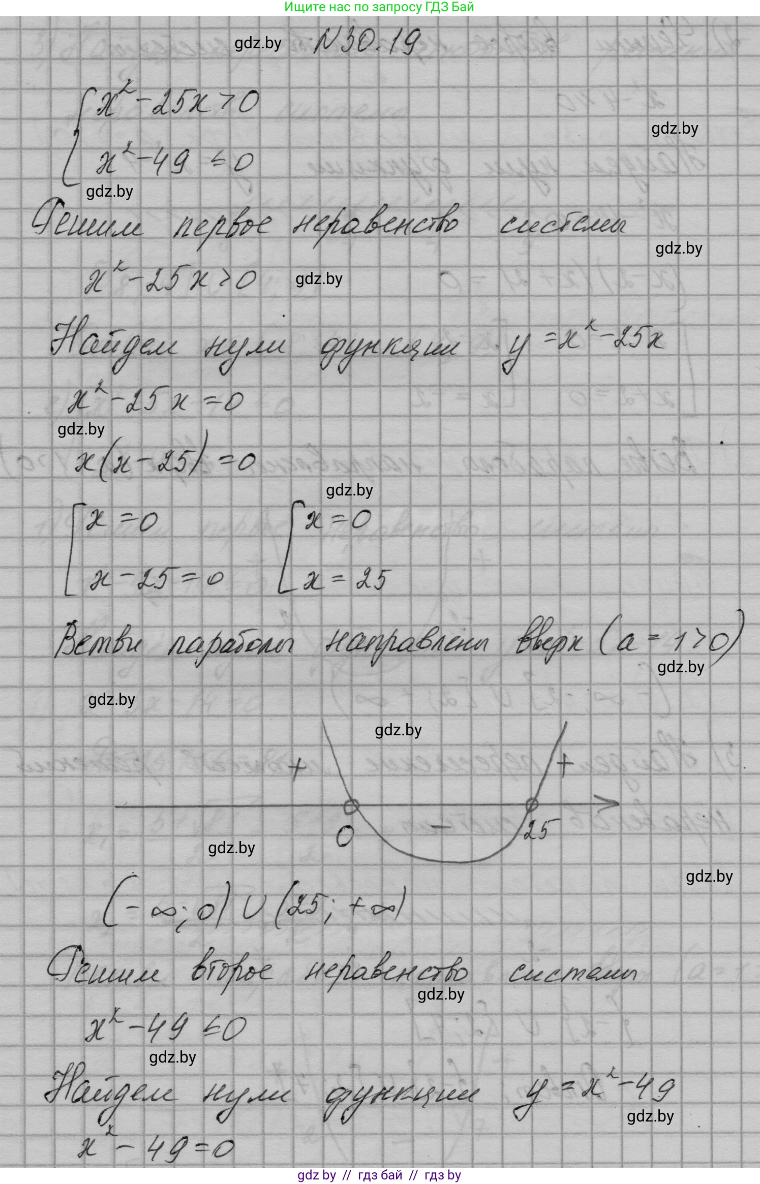 Алгебра, 7-9 класс Сборник задач, авторы: Арефьева Ирина Глебовна, Пирютко Ольга Николаевна, издательство Народная асвета, Минск, 2020, страница 144, номер 30.19, Решение