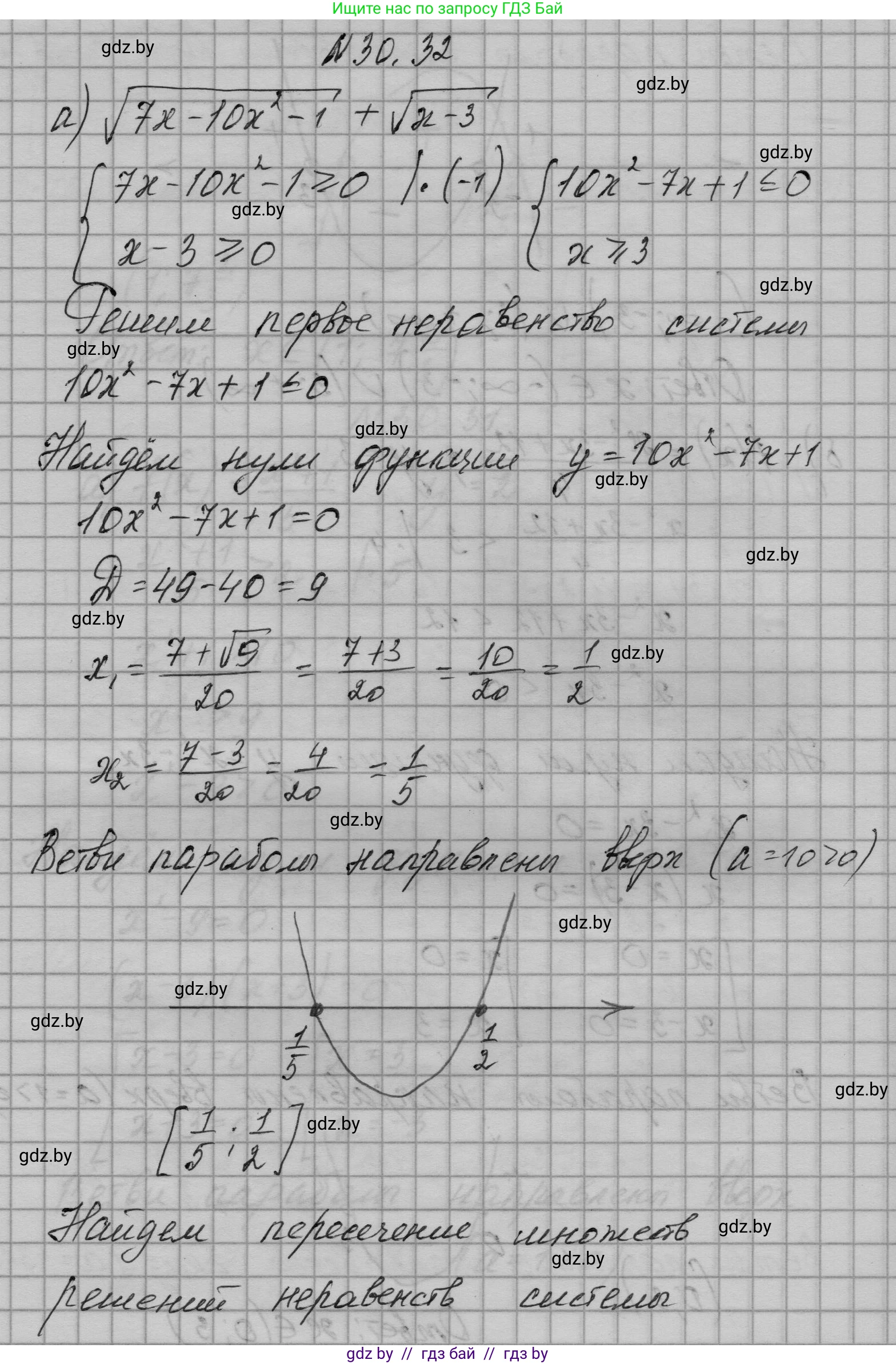 Алгебра, 7-9 класс Сборник задач, авторы: Арефьева Ирина Глебовна, Пирютко Ольга Николаевна, издательство Народная асвета, Минск, 2020, страница 146, номер 30.32, Решение
