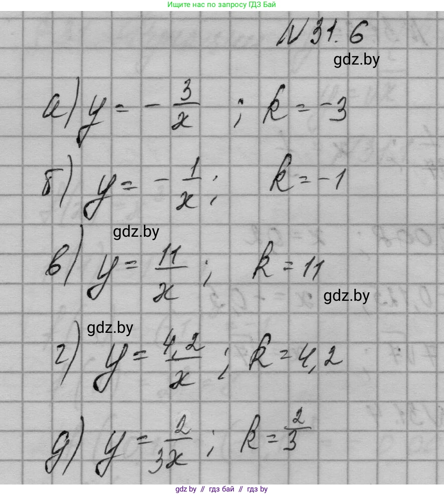 Алгебра, 7-9 класс Сборник задач, авторы: Арефьева Ирина Глебовна, Пирютко Ольга Николаевна, издательство Народная асвета, Минск, 2020, страница 147, номер 31.6, Решение