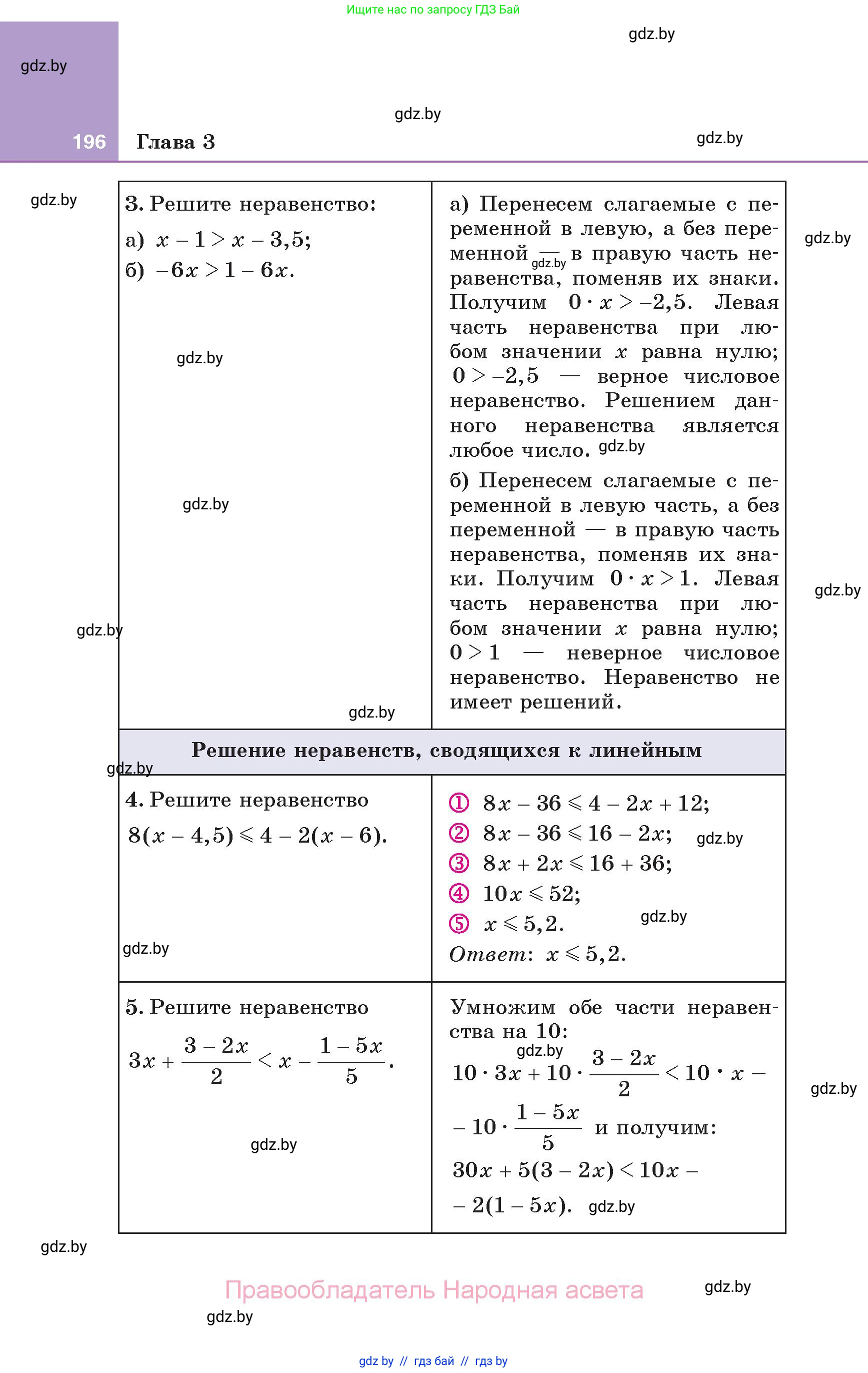 Алгебра, 7 класс Учебник, авторы: Арефьева Ирина Глебовна, Пирютко Ольга Николаевна, издательство Народная асвета, Минск, 2022, зелёного цвета, страница 196