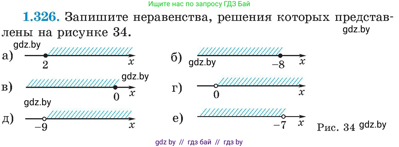 Алгебра, 8 класс Учебник, авторы: Арефьева Ирина Глебовна, Пирютко Ольга Николаевна, издательство Адукацыя i выхаванне, Минск, 2024, бирюзового цвета, страница 83, номер 1.326, Условие