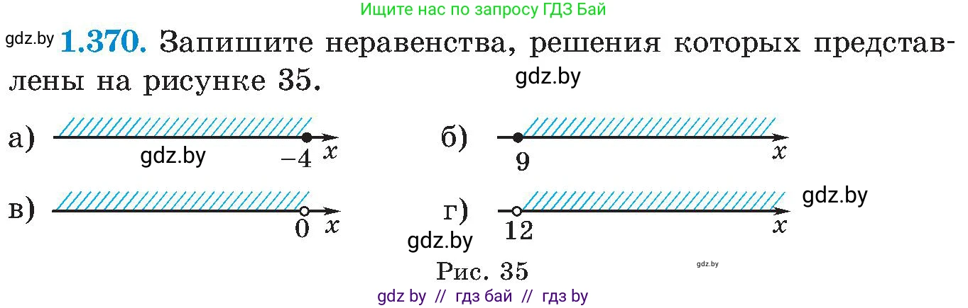 Алгебра, 8 класс Учебник, авторы: Арефьева Ирина Глебовна, Пирютко Ольга Николаевна, издательство Адукацыя i выхаванне, Минск, 2024, бирюзового цвета, страница 90, номер 1.370, Условие