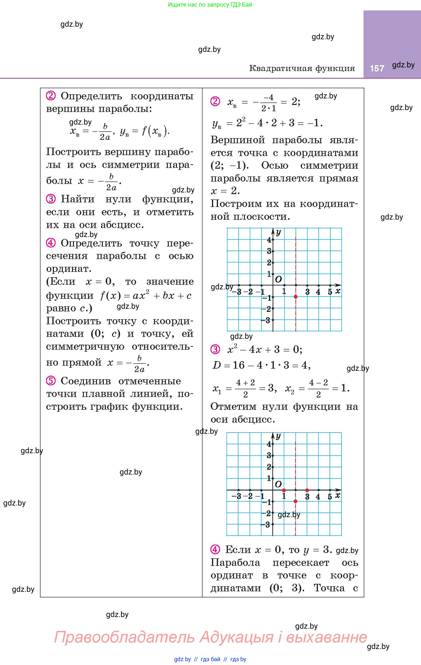 Алгебра, 8 класс Учебник, авторы: Арефьева Ирина Глебовна, Пирютко Ольга Николаевна, издательство Адукацыя i выхаванне, Минск, 2024, бирюзового цвета, страница 157