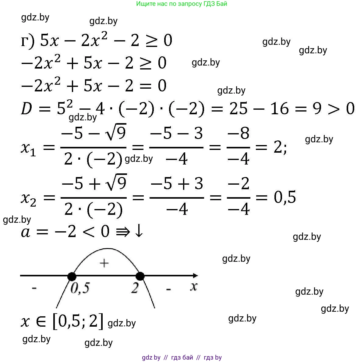 Алгебра, 8 класс Учебник, авторы: Арефьева Ирина Глебовна, Пирютко Ольга Николаевна, издательство Адукацыя i выхаванне, Минск, 2024, бирюзового цвета, страница 197, номер 3.152, Решение (продолжение 2)
