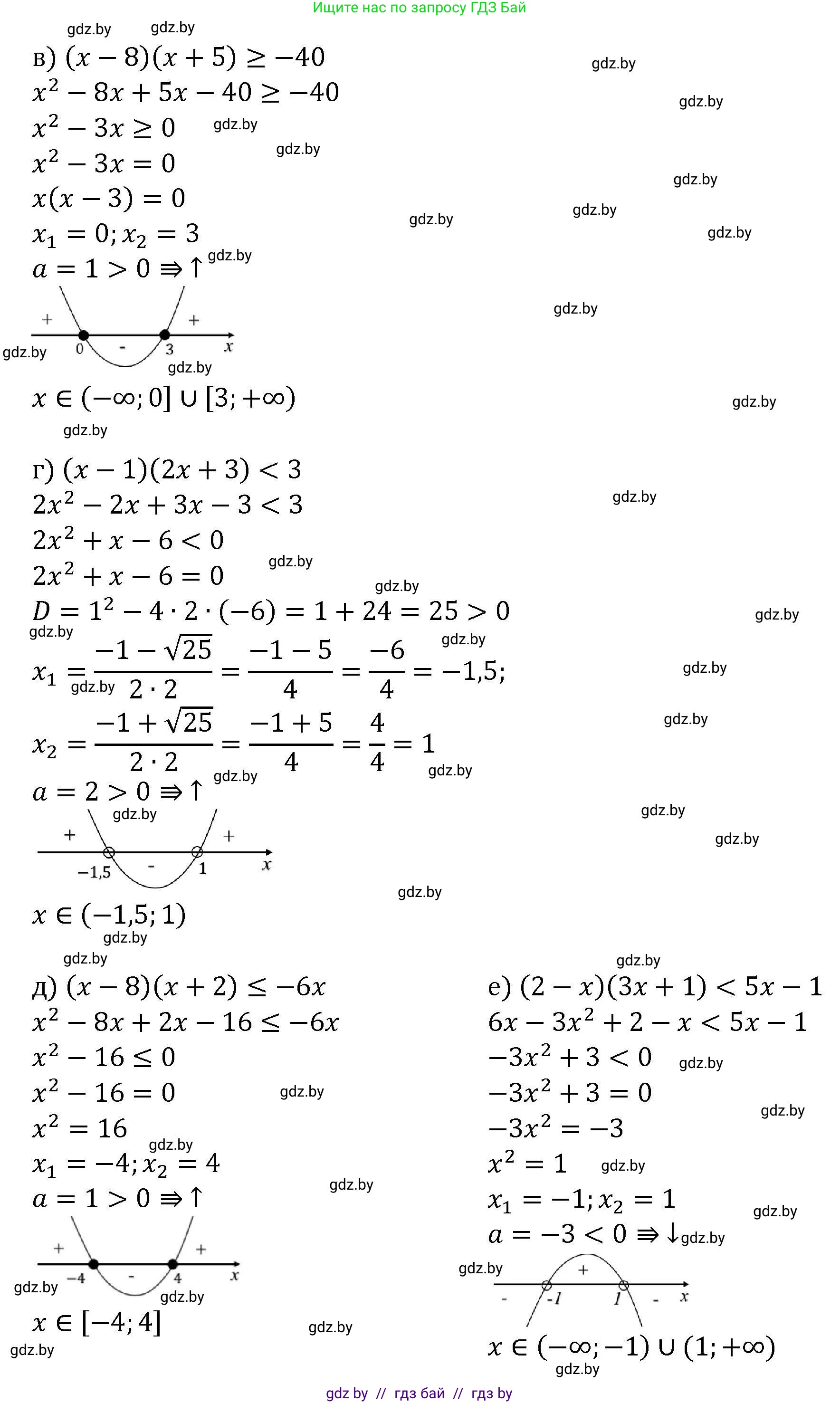 Алгебра, 8 класс Учебник, авторы: Арефьева Ирина Глебовна, Пирютко Ольга Николаевна, издательство Адукацыя i выхаванне, Минск, 2024, бирюзового цвета, страница 198, номер 3.158, Решение (продолжение 2)