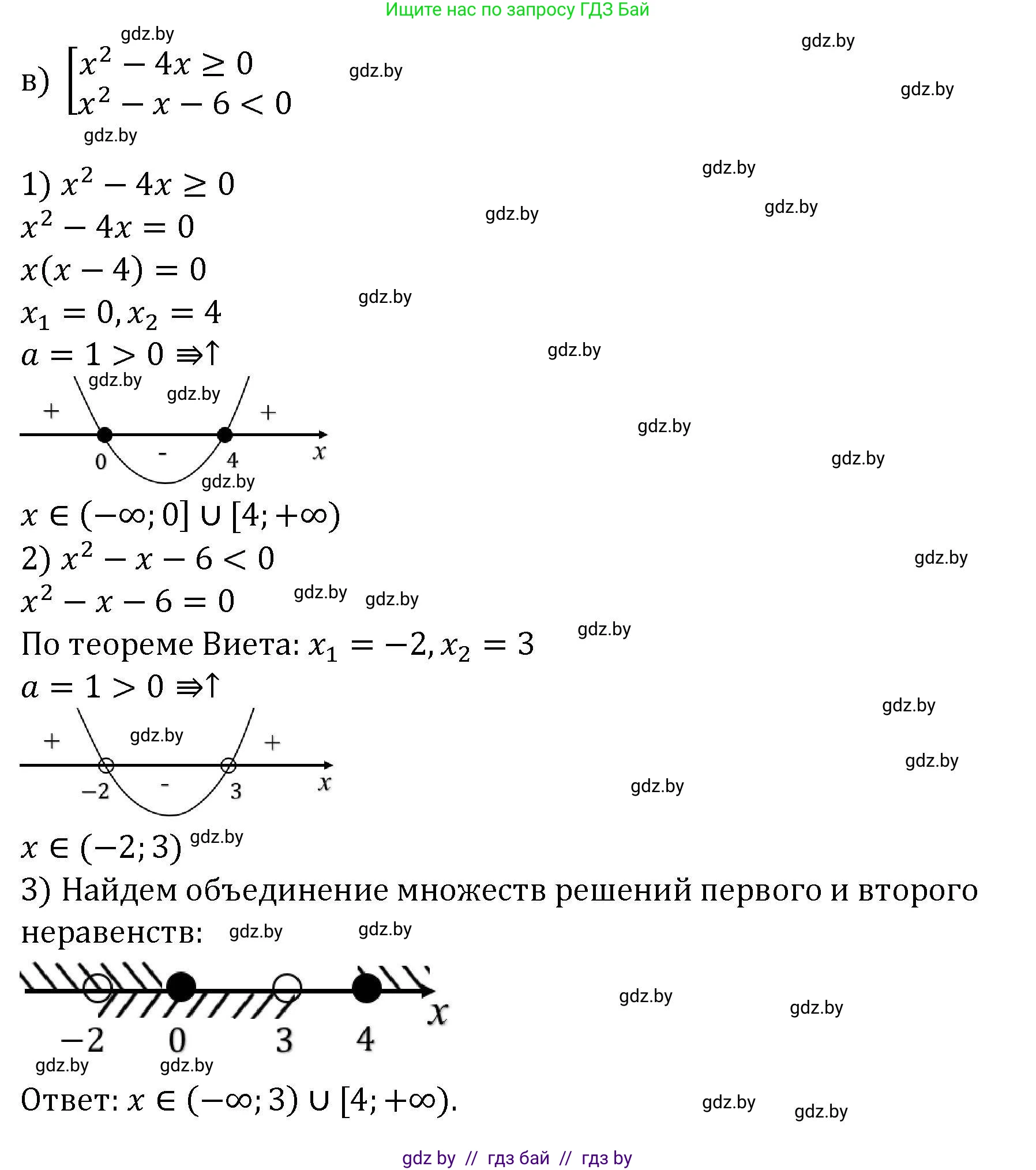 Алгебра, 8 класс Учебник, авторы: Арефьева Ирина Глебовна, Пирютко Ольга Николаевна, издательство Адукацыя i выхаванне, Минск, 2024, бирюзового цвета, страница 208, номер 3.213, Решение (продолжение 3)