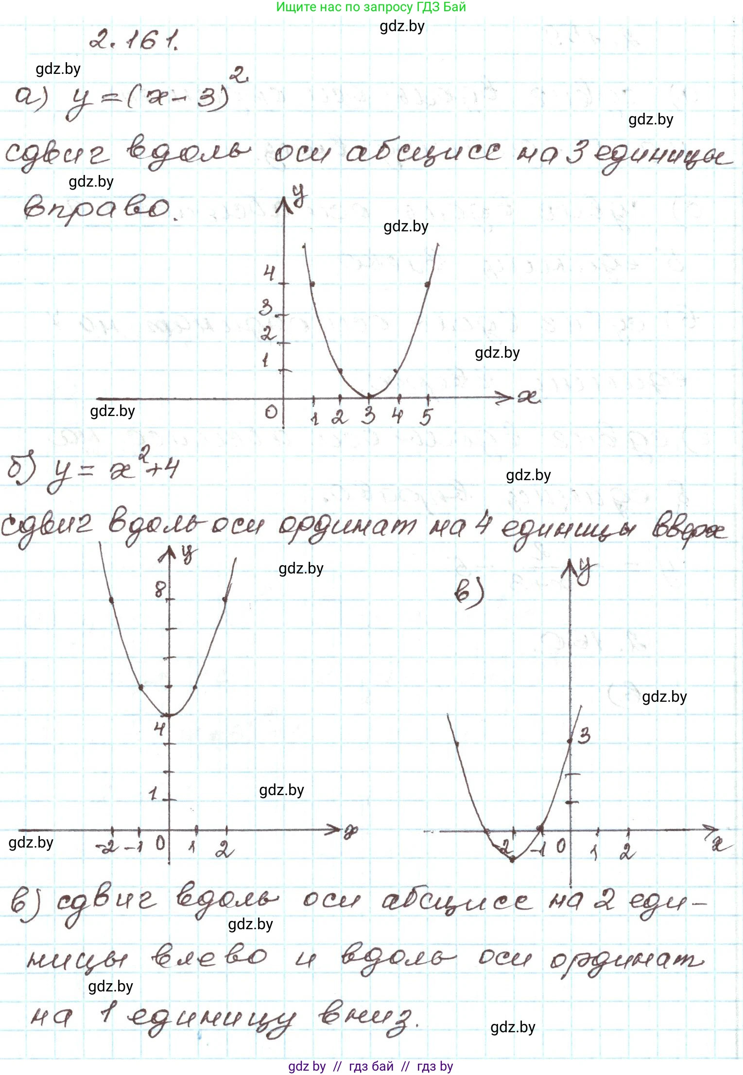 Алгебра, 9 класс Учебник, авторы: Арефьева Ирина Глебовна, Пирютко Ольга Николаевна, издательство Народная асвета, Минск, 2019, голубого цвета, страница 130, номер 2.161, Решение