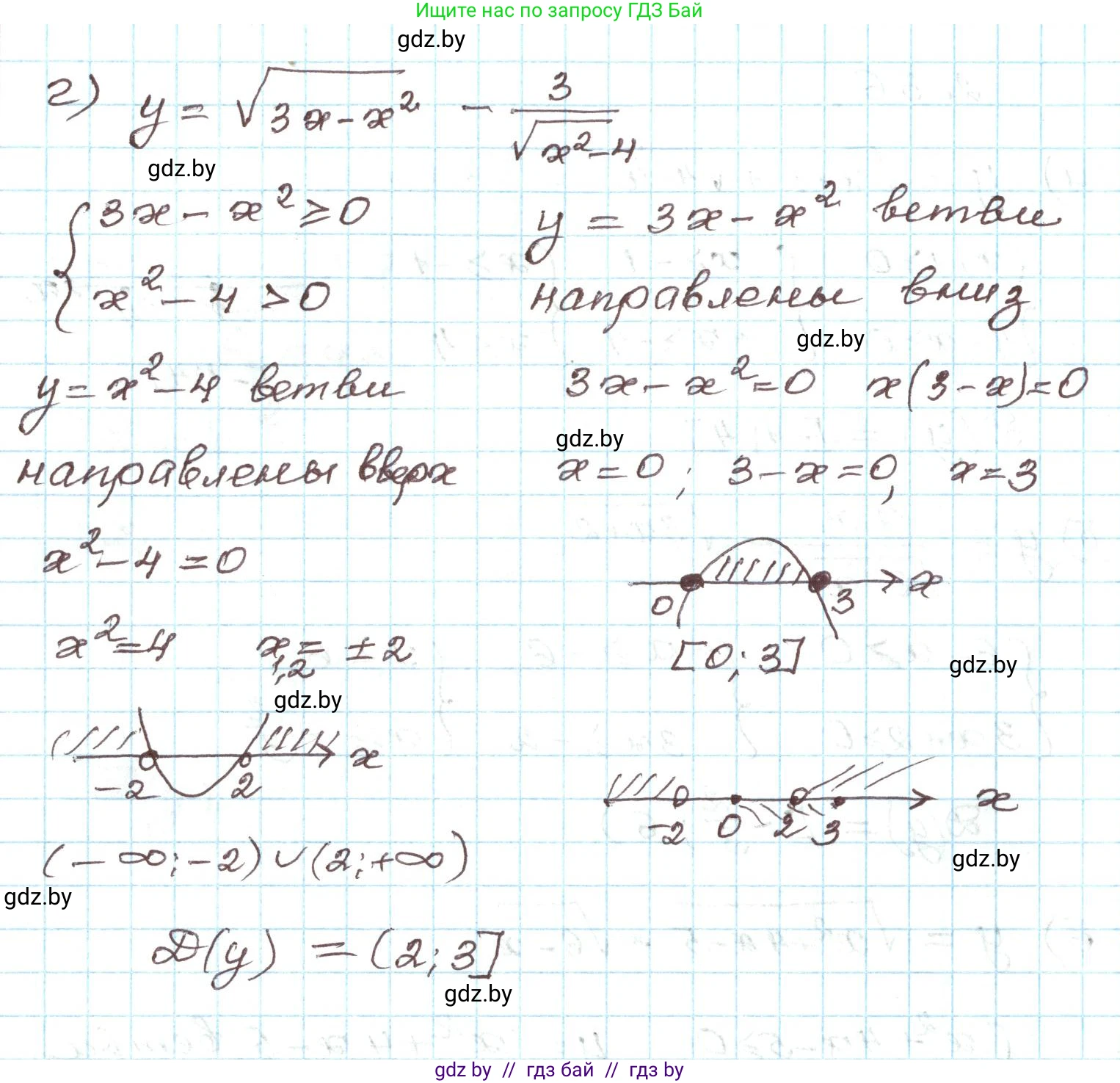 Алгебра, 9 класс Учебник, авторы: Арефьева Ирина Глебовна, Пирютко Ольга Николаевна, издательство Народная асвета, Минск, 2019, голубого цвета, страница 89, номер 2.36, Решение (продолжение 2)