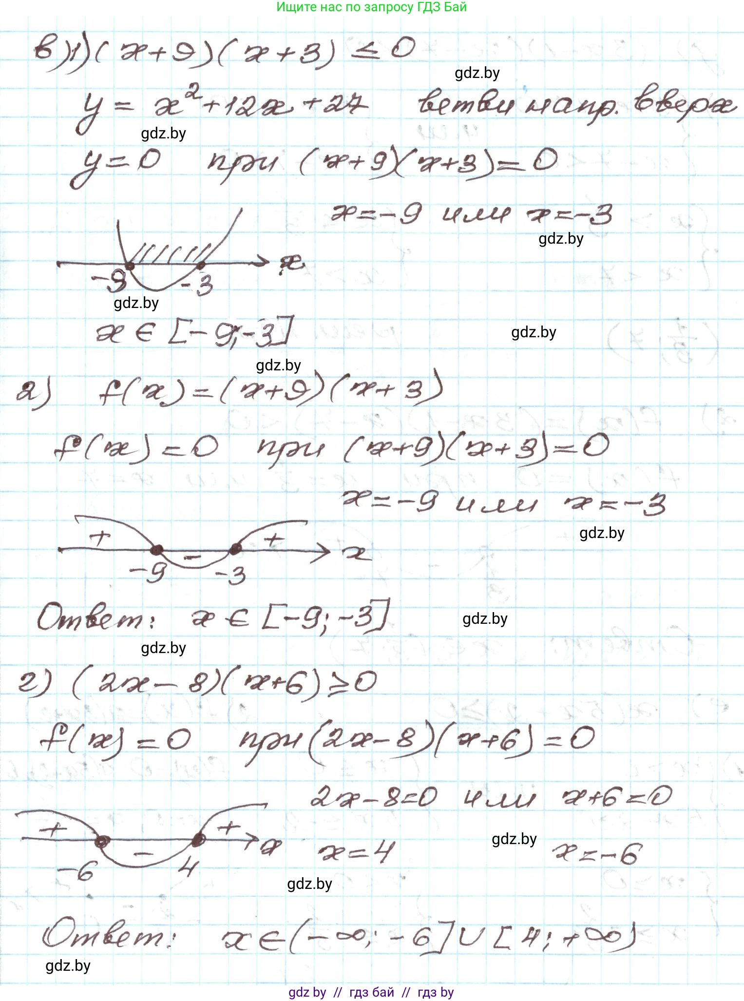 Алгебра, 9 класс Учебник, авторы: Арефьева Ирина Глебовна, Пирютко Ольга Николаевна, издательство Народная асвета, Минск, 2019, голубого цвета, страница 193, номер 3.167, Решение (продолжение 2)
