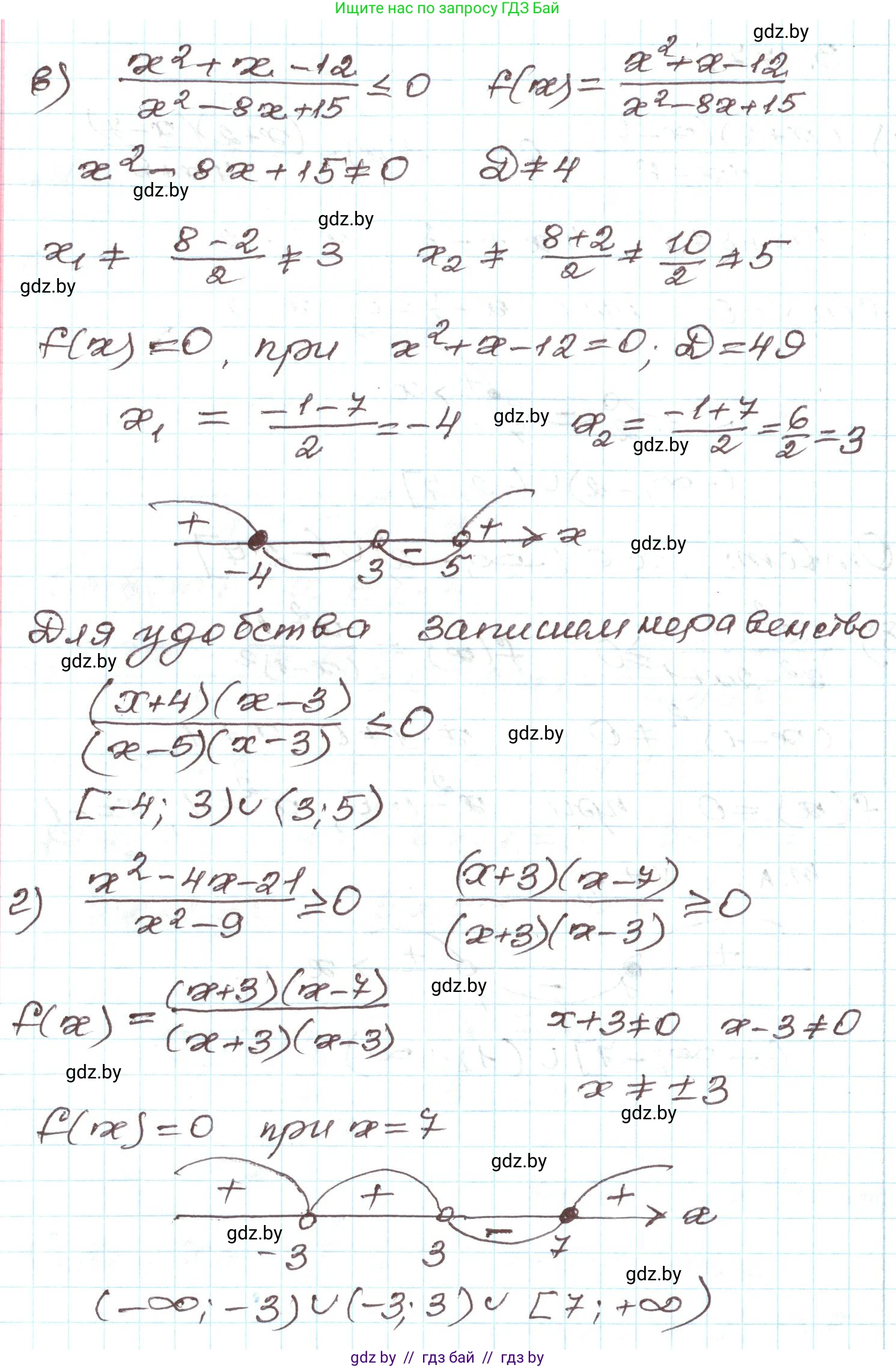 Алгебра, 9 класс Учебник, авторы: Арефьева Ирина Глебовна, Пирютко Ольга Николаевна, издательство Народная асвета, Минск, 2019, голубого цвета, страница 194, номер 3.177, Решение (продолжение 2)
