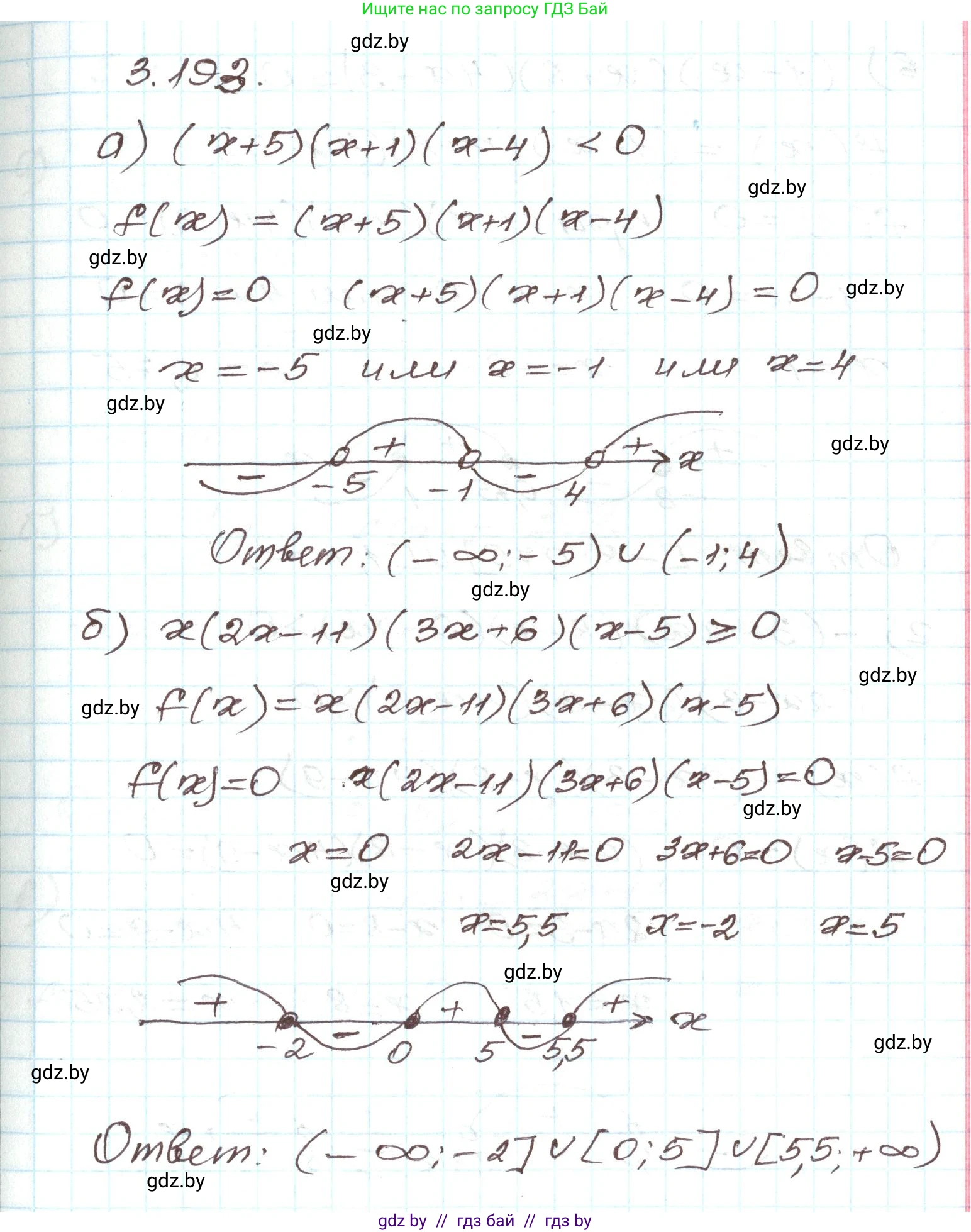 Алгебра, 9 класс Учебник, авторы: Арефьева Ирина Глебовна, Пирютко Ольга Николаевна, издательство Народная асвета, Минск, 2019, голубого цвета, страница 196, номер 3.193, Решение