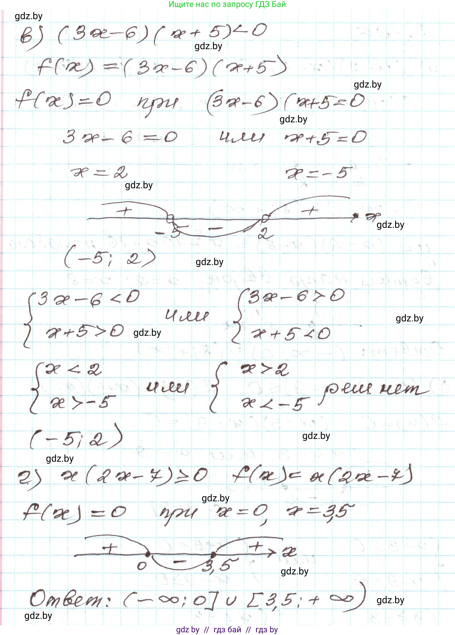 Алгебра, 9 класс Учебник, авторы: Арефьева Ирина Глебовна, Пирютко Ольга Николаевна, издательство Народная асвета, Минск, 2019, голубого цвета, страница 197, номер 3.196, Решение (продолжение 2)