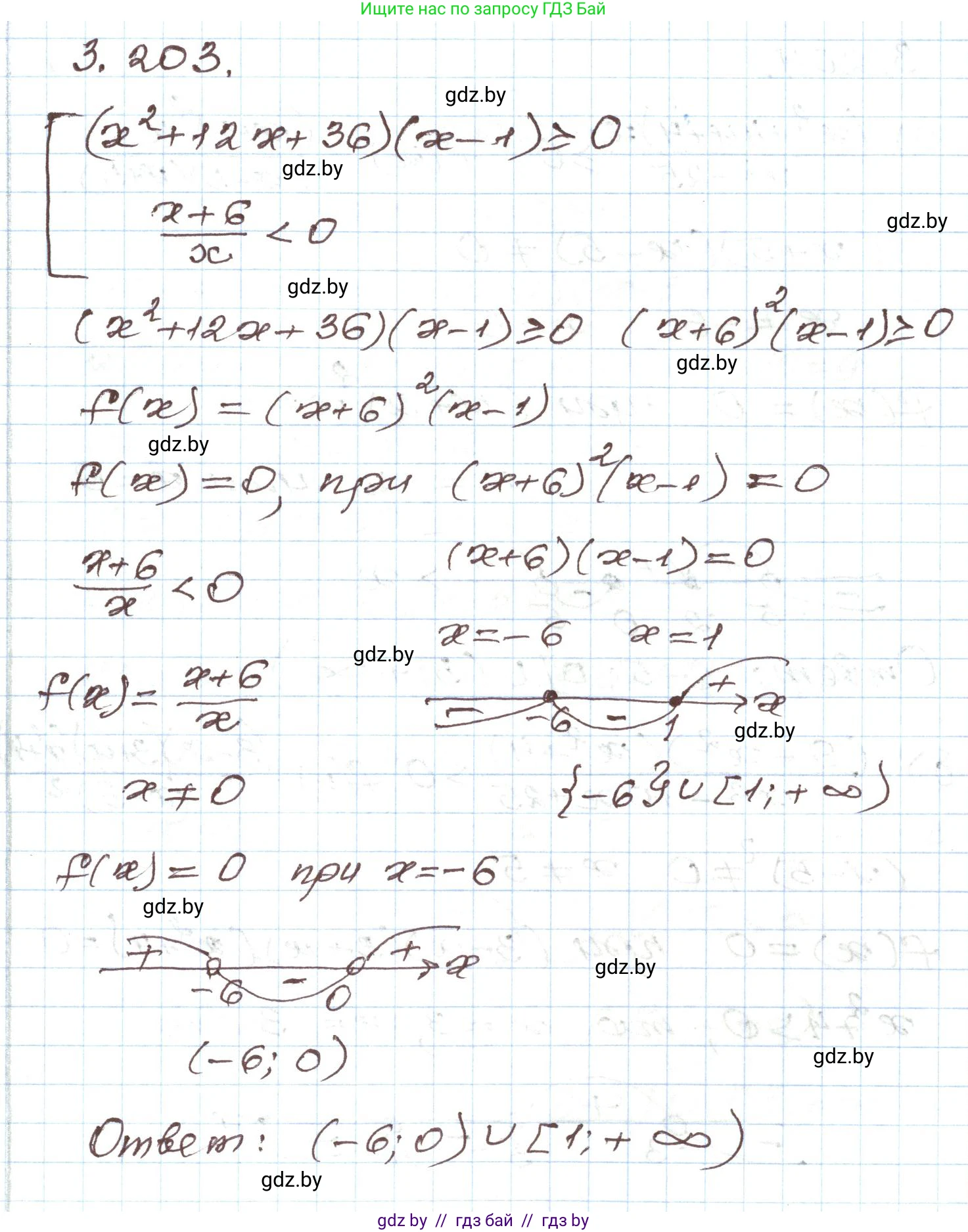 Алгебра, 9 класс Учебник, авторы: Арефьева Ирина Глебовна, Пирютко Ольга Николаевна, издательство Народная асвета, Минск, 2019, голубого цвета, страница 198, номер 3.203, Решение