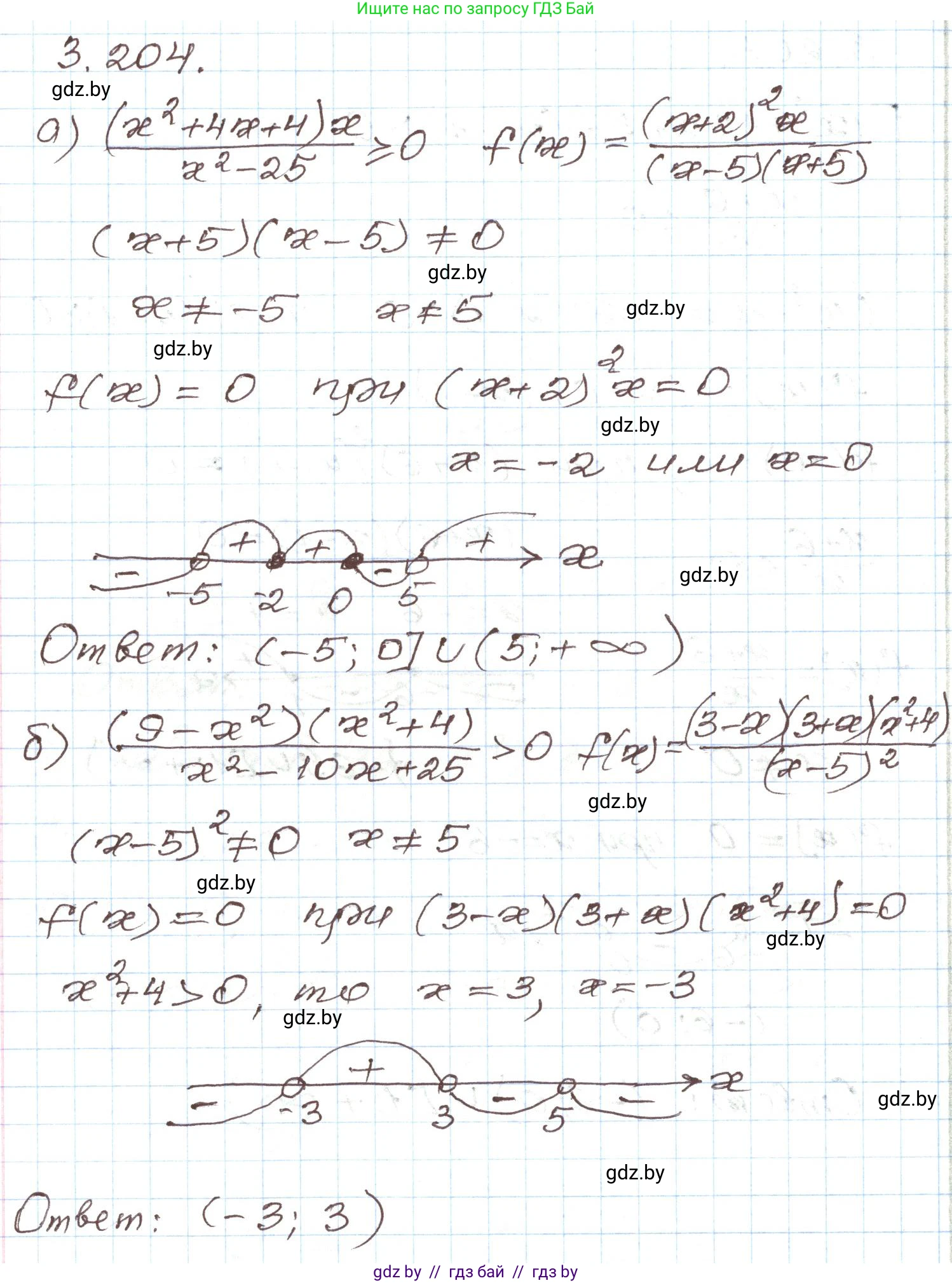 Алгебра, 9 класс Учебник, авторы: Арефьева Ирина Глебовна, Пирютко Ольга Николаевна, издательство Народная асвета, Минск, 2019, голубого цвета, страница 198, номер 3.204, Решение