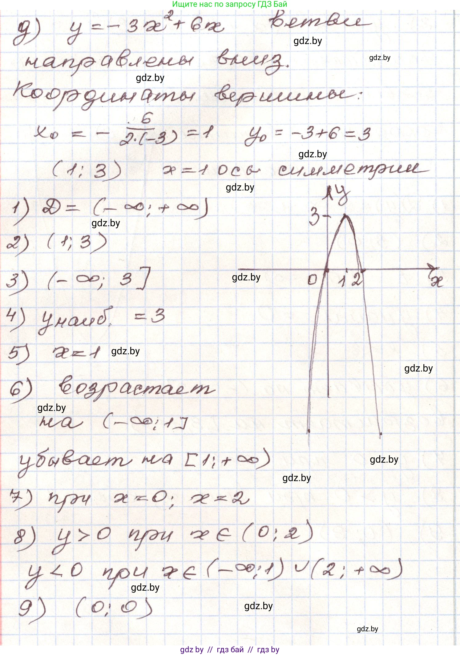 Алгебра, 9 класс Учебник, авторы: Арефьева Ирина Глебовна, Пирютко Ольга Николаевна, издательство Народная асвета, Минск, 2019, голубого цвета, страница 284, номер 194, Решение (продолжение 5)