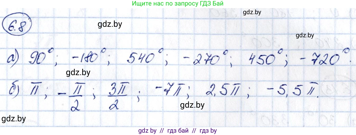 Алгебра, 10 класс Сборник задач, авторы: Арефьева Ирина Глебовна, Пирютко Ольга Николаевна, издательство Народная асвета, Минск, 2020, белого цвета, страница 36, номер 6.8, Решение