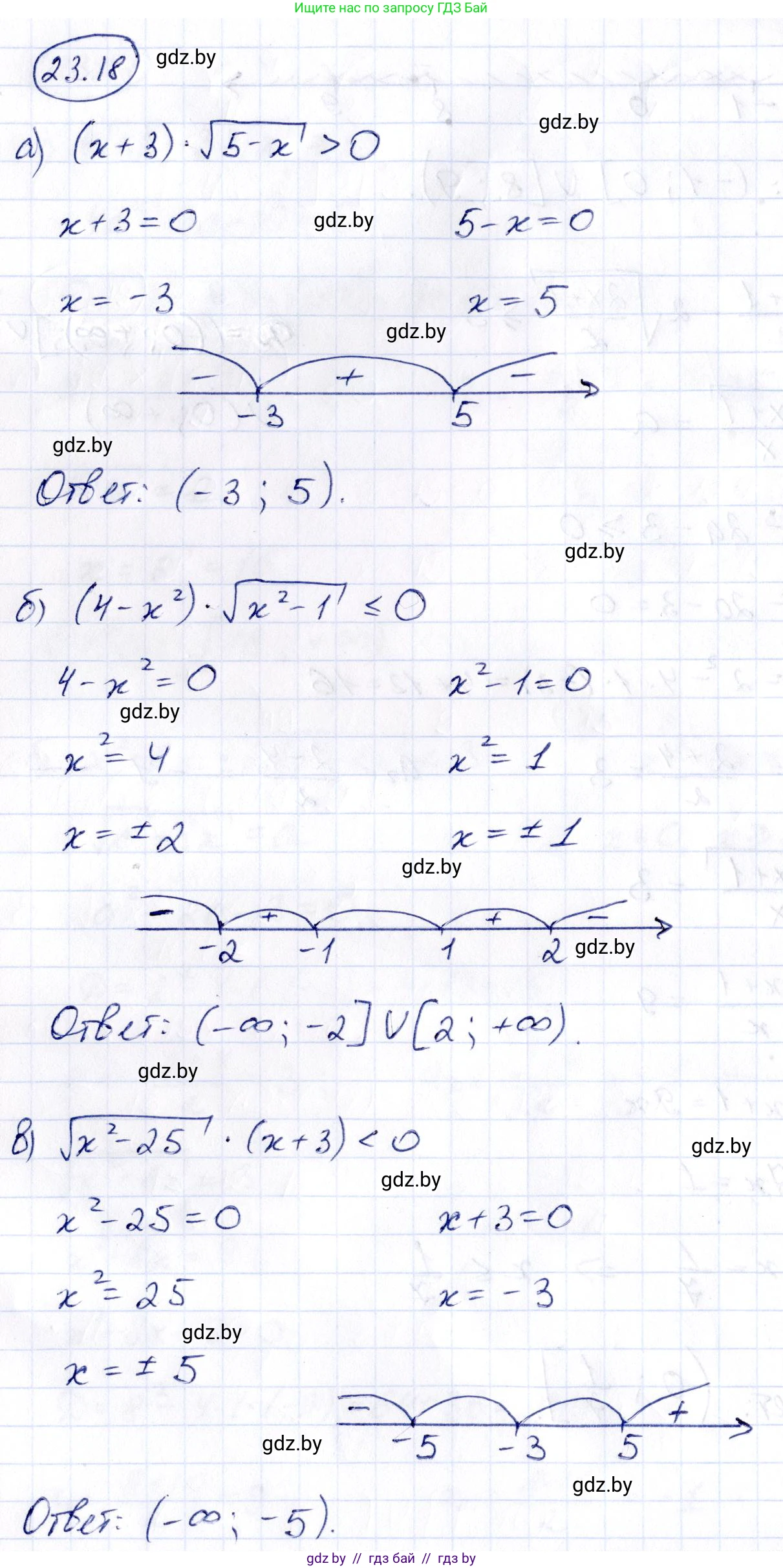 Алгебра, 10 класс Сборник задач, авторы: Арефьева Ирина Глебовна, Пирютко Ольга Николаевна, издательство Народная асвета, Минск, 2020, белого цвета, страница 119, номер 23.18, Решение