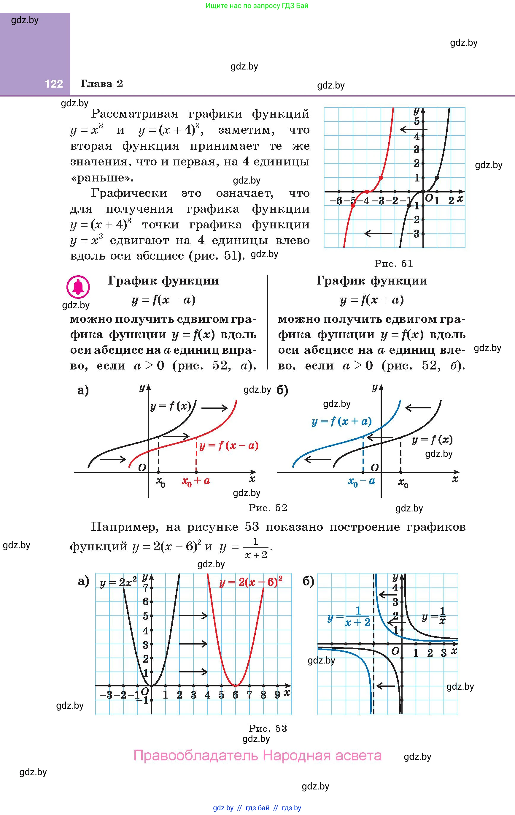 Алгебра, 10 класс Учебник, авторы: Арефьева Ирина Глебовна, Пирютко Ольга Николаевна, издательство Народная асвета, Минск, 2019, голубого цвета, страница 122