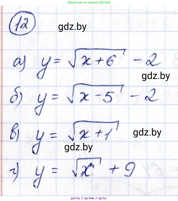 Алгебра, 10 класс Учебник, авторы: Арефьева Ирина Глебовна, Пирютко Ольга Николаевна, издательство Народная асвета, Минск, 2019, голубого цвета, страница 5, номер 12, Решение