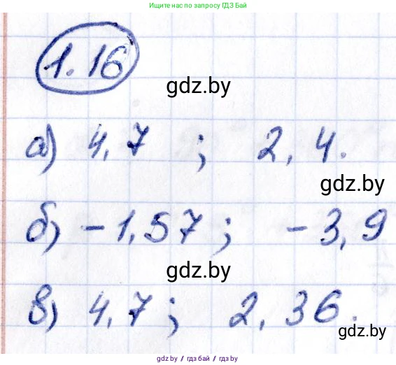 Алгебра, 10 класс Учебник, авторы: Арефьева Ирина Глебовна, Пирютко Ольга Николаевна, издательство Народная асвета, Минск, 2019, голубого цвета, страница 15, номер 1.16, Решение