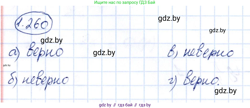 Алгебра, 10 класс Учебник, авторы: Арефьева Ирина Глебовна, Пирютко Ольга Николаевна, издательство Народная асвета, Минск, 2019, голубого цвета, страница 83, номер 1.260, Решение