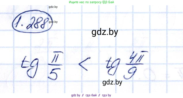Алгебра, 10 класс Учебник, авторы: Арефьева Ирина Глебовна, Пирютко Ольга Николаевна, издательство Народная асвета, Минск, 2019, голубого цвета, страница 85, номер 1.288, Решение