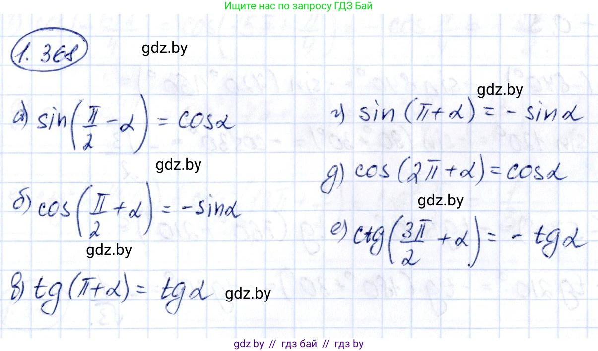 Алгебра, 10 класс Учебник, авторы: Арефьева Ирина Глебовна, Пирютко Ольга Николаевна, издательство Народная асвета, Минск, 2019, голубого цвета, страница 124, номер 1.368, Решение