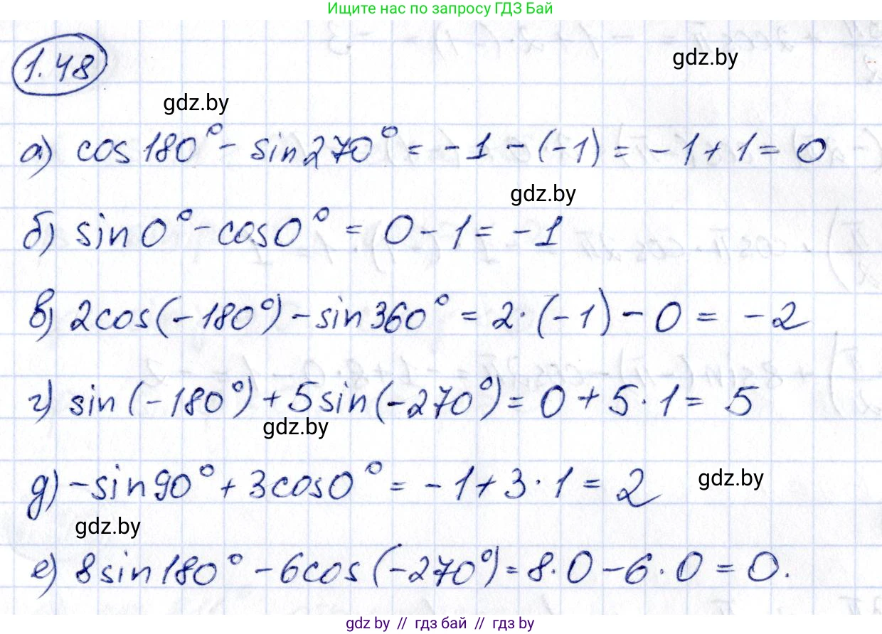 Алгебра, 10 класс Учебник, авторы: Арефьева Ирина Глебовна, Пирютко Ольга Николаевна, издательство Народная асвета, Минск, 2019, голубого цвета, страница 28, номер 1.48, Решение