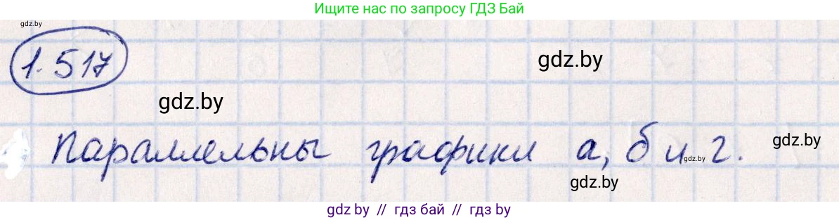 Алгебра, 10 класс Учебник, авторы: Арефьева Ирина Глебовна, Пирютко Ольга Николаевна, издательство Народная асвета, Минск, 2019, голубого цвета, страница 152, номер 1.517, Решение
