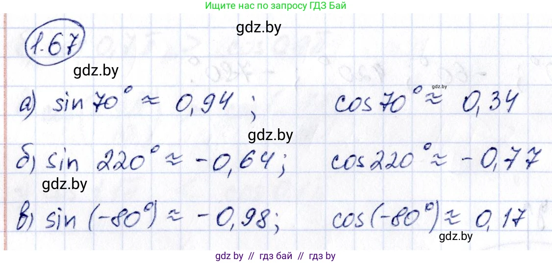 Алгебра, 10 класс Учебник, авторы: Арефьева Ирина Глебовна, Пирютко Ольга Николаевна, издательство Народная асвета, Минск, 2019, голубого цвета, страница 30, номер 1.67, Решение