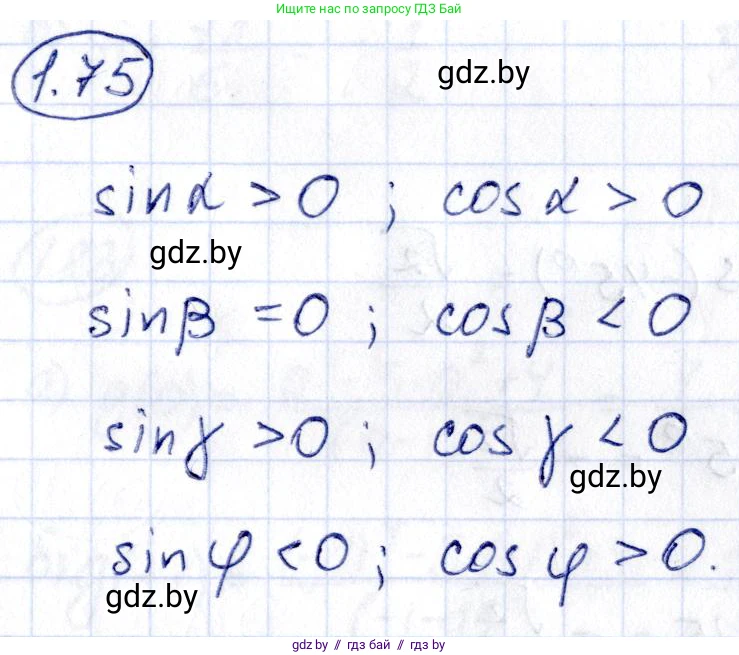 Алгебра, 10 класс Учебник, авторы: Арефьева Ирина Глебовна, Пирютко Ольга Николаевна, издательство Народная асвета, Минск, 2019, голубого цвета, страница 31, номер 1.75, Решение