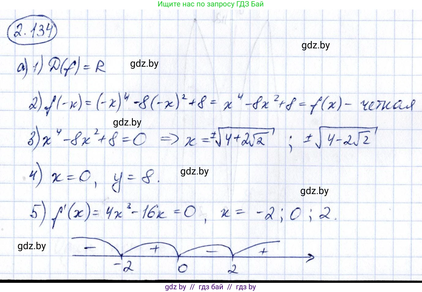 Алгебра, 10 класс Учебник, авторы: Арефьева Ирина Глебовна, Пирютко Ольга Николаевна, издательство Народная асвета, Минск, 2019, голубого цвета, страница 263, номер 3.134, Решение