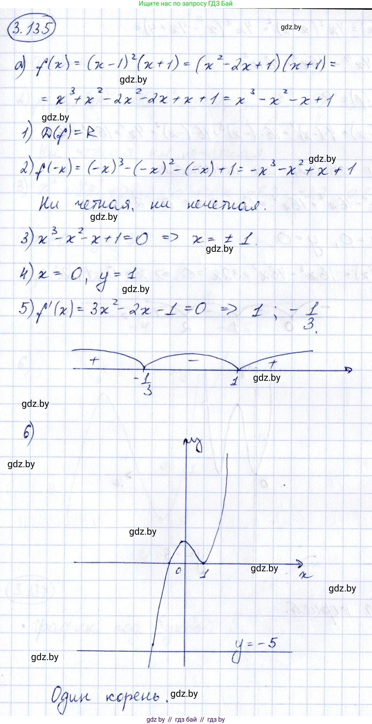 Алгебра, 10 класс Учебник, авторы: Арефьева Ирина Глебовна, Пирютко Ольга Николаевна, издательство Народная асвета, Минск, 2019, голубого цвета, страница 264, номер 3.135, Решение