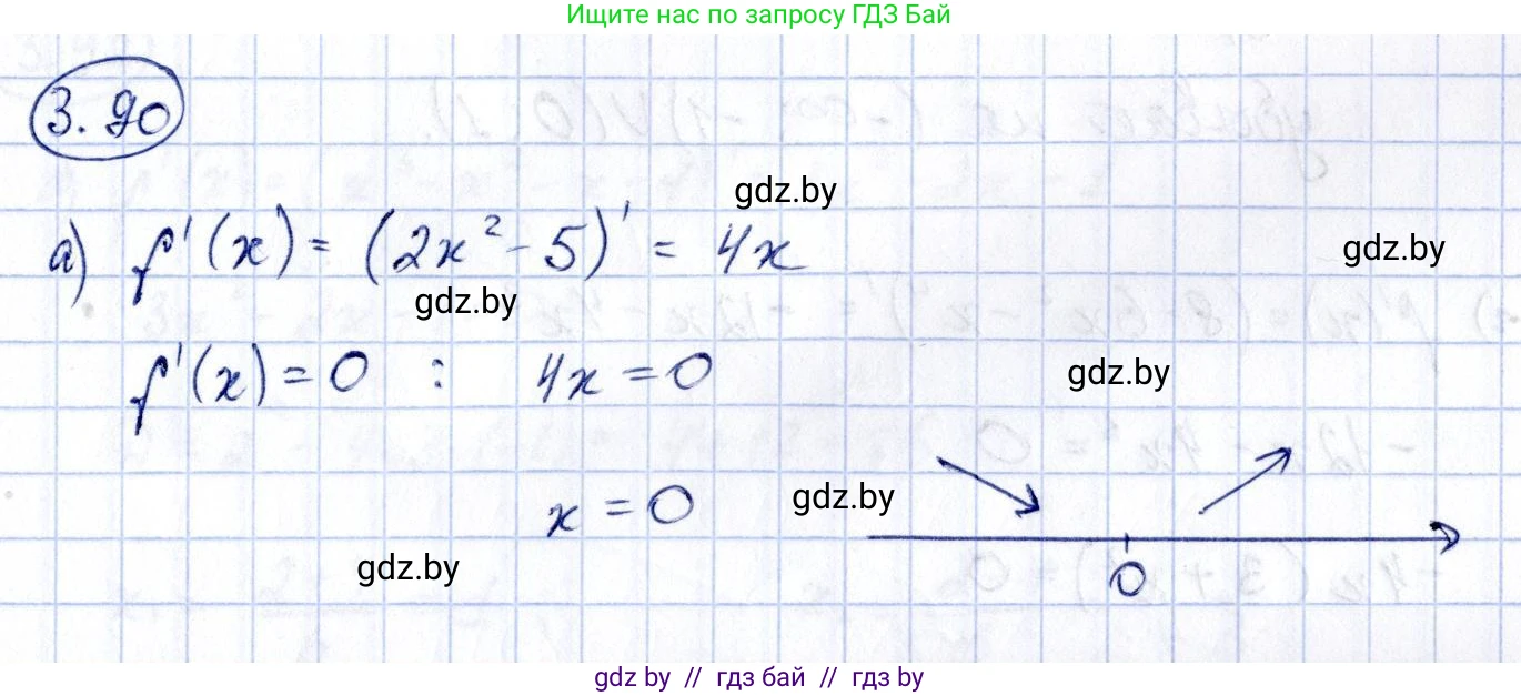Алгебра, 10 класс Учебник, авторы: Арефьева Ирина Глебовна, Пирютко Ольга Николаевна, издательство Народная асвета, Минск, 2019, голубого цвета, страница 253, номер 3.90, Решение