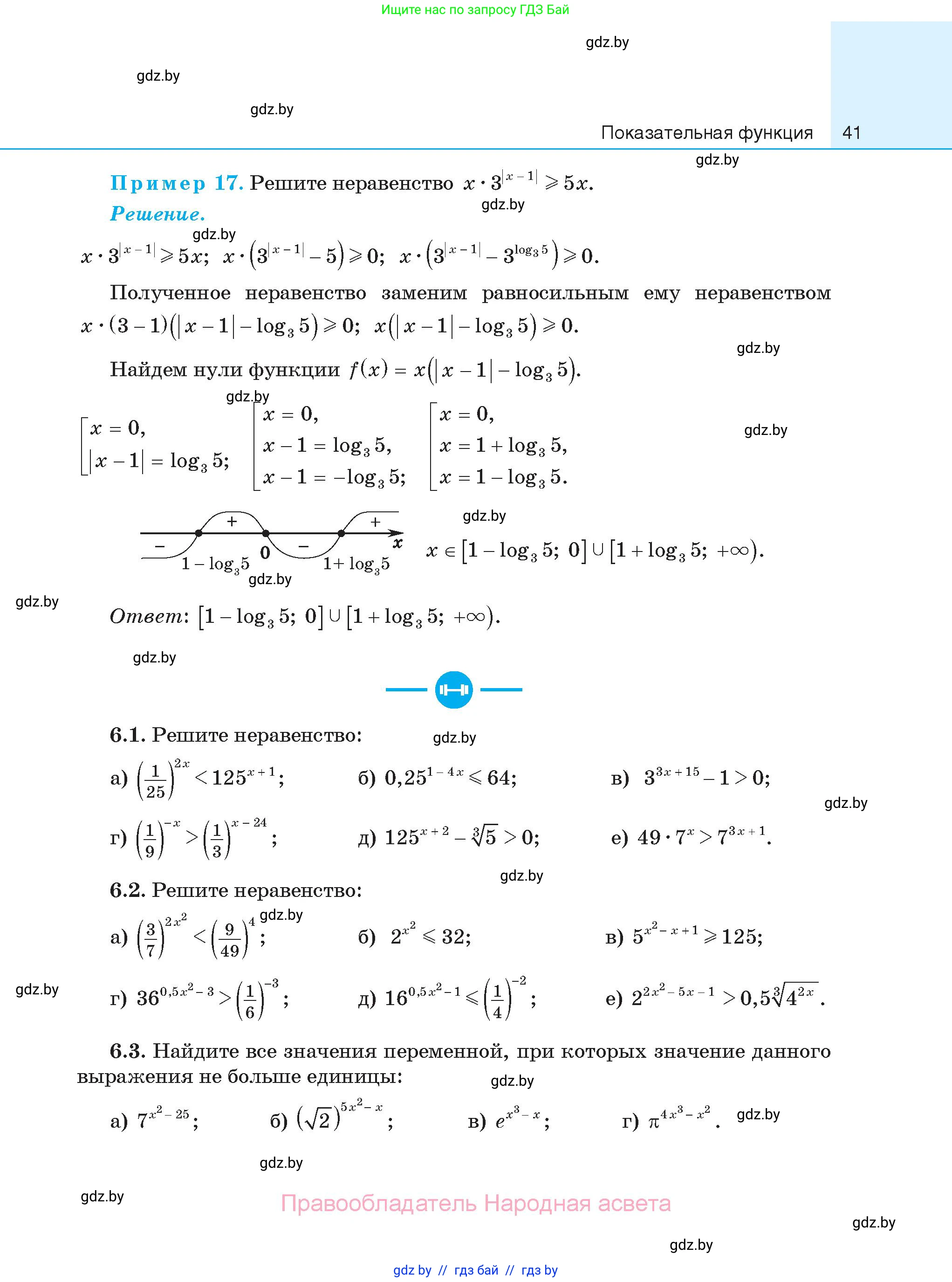 Алгебра, 11 класс Сборник задач, авторы: Арефьева Ирина Глебовна, Пирютко Ольга Николаевна, издательство Народная асвета, Минск, 2020, белого цвета, страница 41