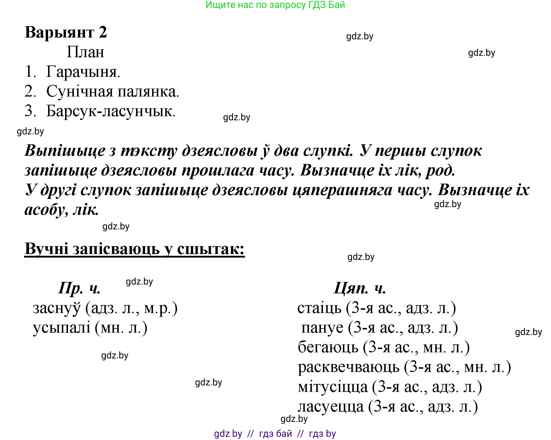 Белорусский язык (Беларуская мова), 4 класс Учебник, автор: Свірыдзенка Вольга Іванаўна, издательство Нацыянальны інстытут адукацыі, Минск, 2024, голубого цвета, Частка 2, страница 124, номер 221, Решение 2024 (продолжение 2)