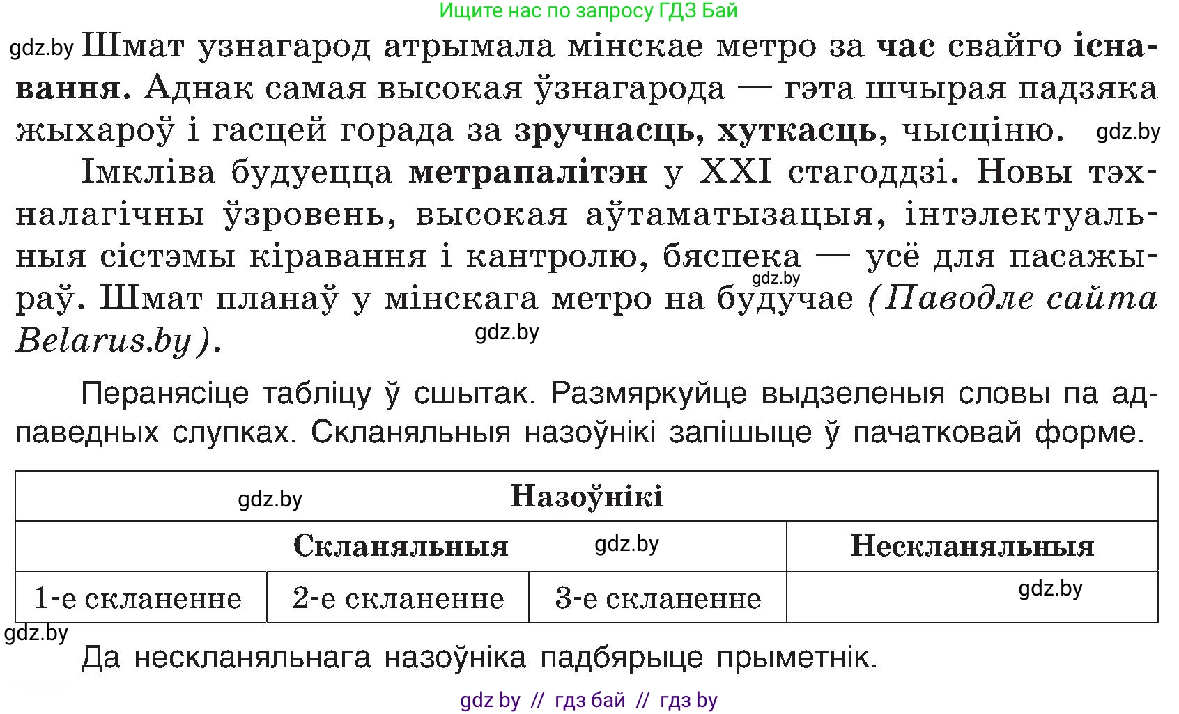 Белорусский язык (Беларуская мова), 6 класс Учебник, авторы: Валочка Ганна Міхайлаўна, Зелянко Вольга Уладзіміраўна, Мартынкевіч Святлана Васільеўна, Якуба Святлана Міхайлаўна, Бажкова Т І, издательство Акадэмія адукацыі, Минск, 2025, страница 120, номер 234, Условие 2025 (продолжение 2)
