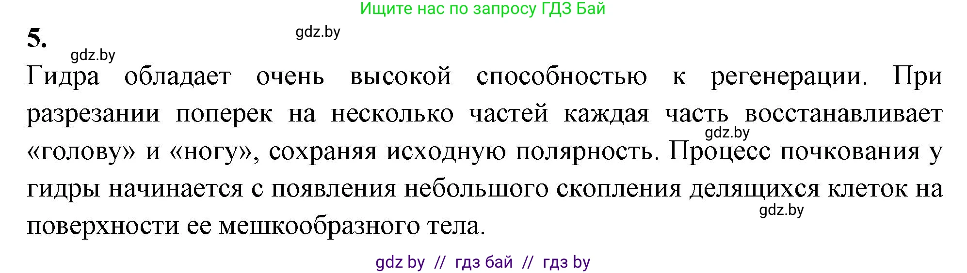 Биология, 8 класс рабочая тетрадь, автор: Лисов Николай Дмитриевич, издательство Аверсэв, Минск, 2018, зелёного цвета, страница 6, номер 5, Решение