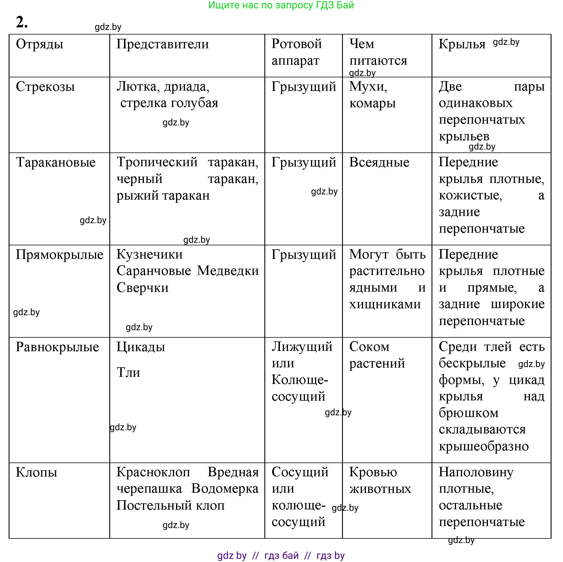 Биология, 8 класс рабочая тетрадь, автор: Лисов Николай Дмитриевич, издательство Аверсэв, Минск, 2018, зелёного цвета, страница 48, номер 2, Решение