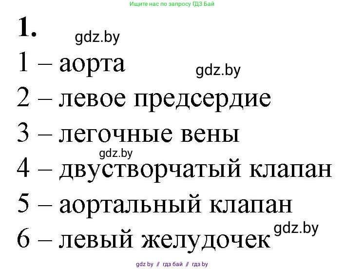 Биология, 9 класс рабочая тетрадь, авторы: Борисов Олег Леонидович, Антипенко Алеся Анатольевна, Мащенко Михаил Васильевич, издательство Аверсэв, Минск, 2019, салатового цвета, страница 59, номер 1, Решение