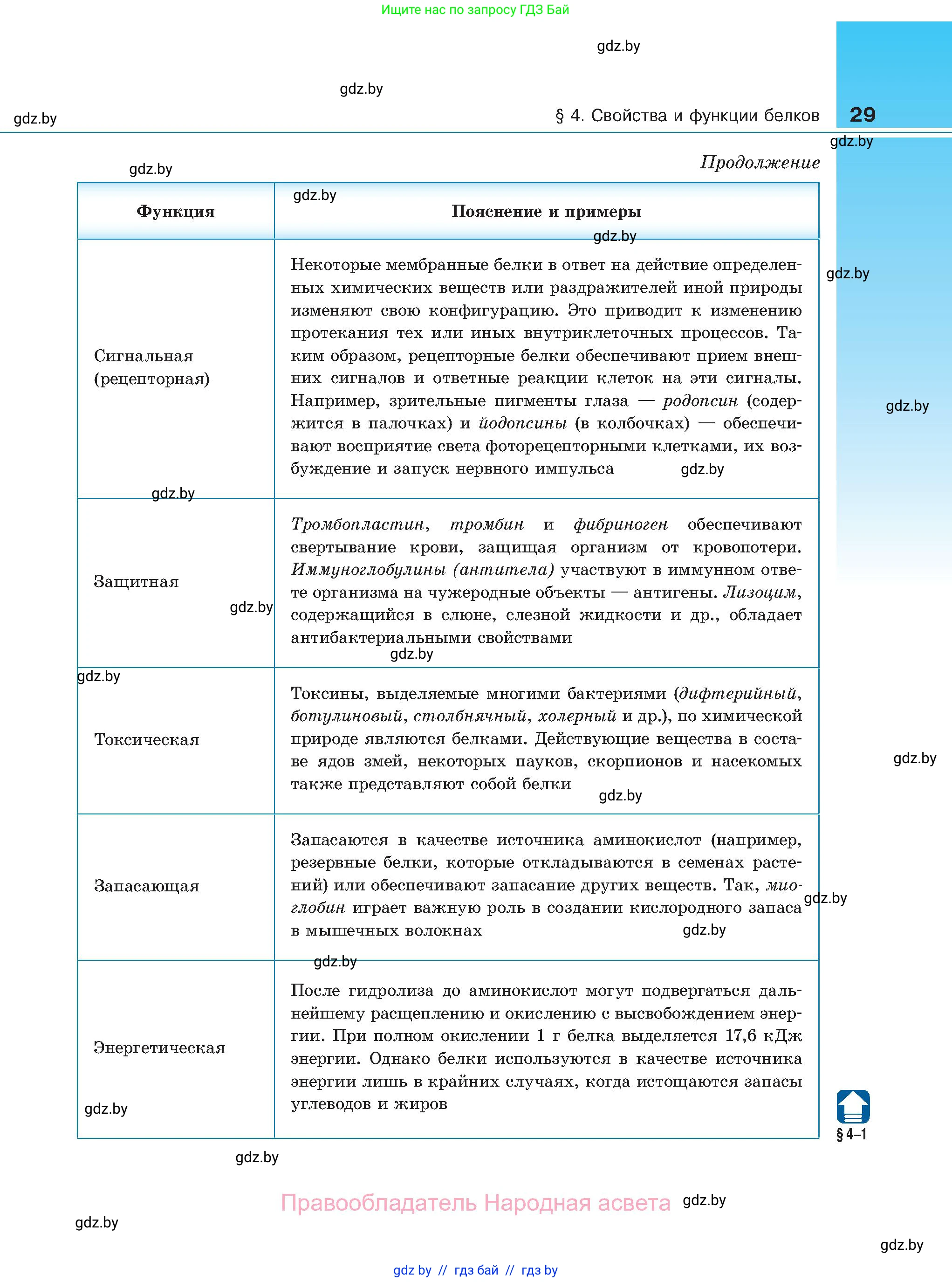 Биология, 11 класс Учебник, авторы: Дашков Максим Леонидович, Песнякевич Александр Георгиевич, Головач Алексей Михайлович, издательство Народная асвета, Минск, 2021, голубого цвета, страница 29