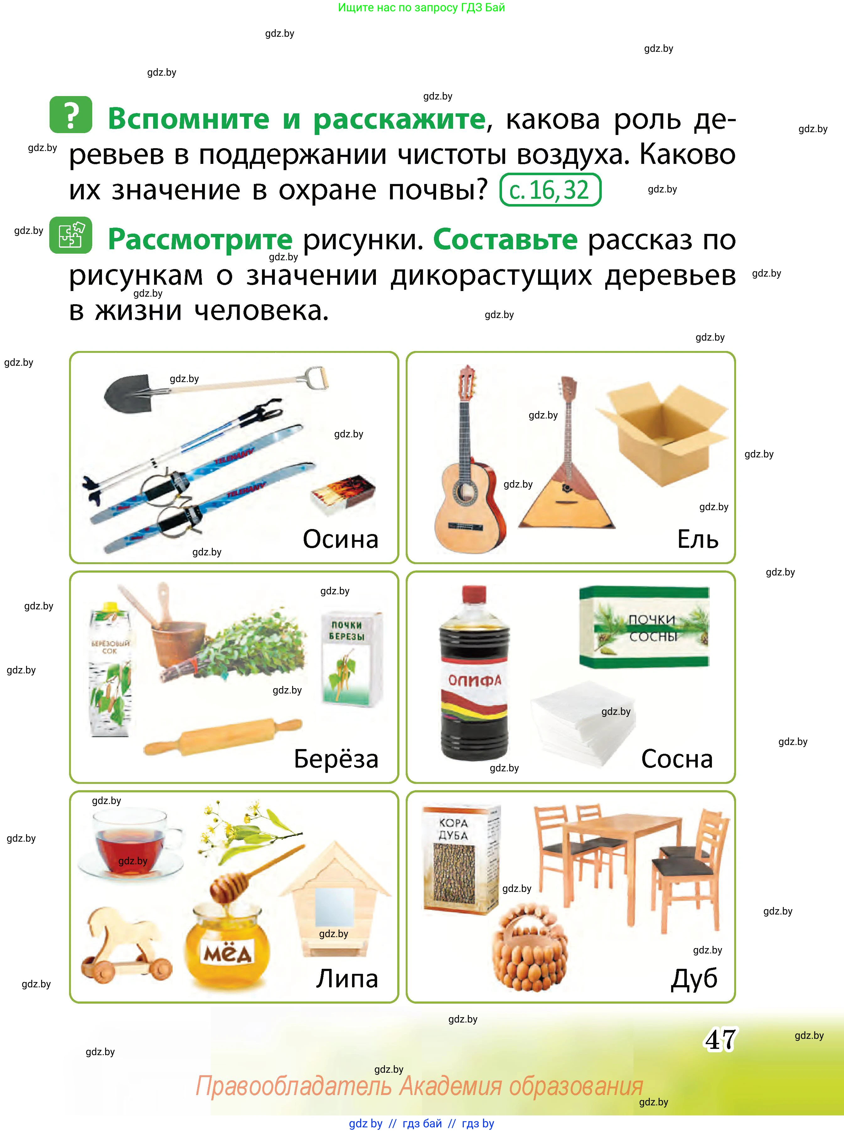 Человек и мир, 2 класс Учебник, авторы: Трафимова Галина Владимировна, Трафимов Сергей Анатольевич, издательство Академия образования, Минск, 2024, страница 47