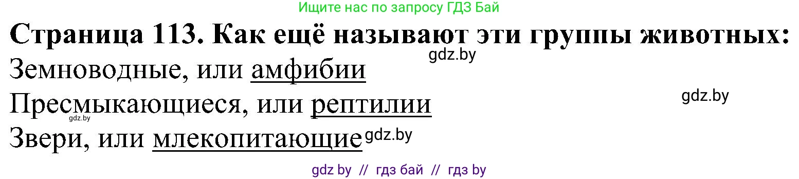 Человек и мир, 2 класс Учебник, авторы: Трафимова Галина Владимировна, Трафимов Сергей Анатольевич, издательство Академия образования, Минск, 2024, страница 113, номер 7, Решение