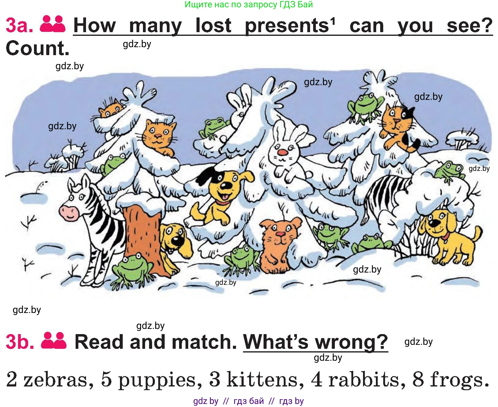 Английский язык (english), 3 класс Учебник, авторы: Лапицкая Людмила Михайловна (Lapitskaya Ludmila), Калишевич Алла Ивановна, Севрюкова Татьяна Юрьевна, Седунова Наталья Михайловна (Sedunova Natalia), издательство Вышэйшая школа, Минск, 2023, Часть 1, страница 131, номер 3, Условие