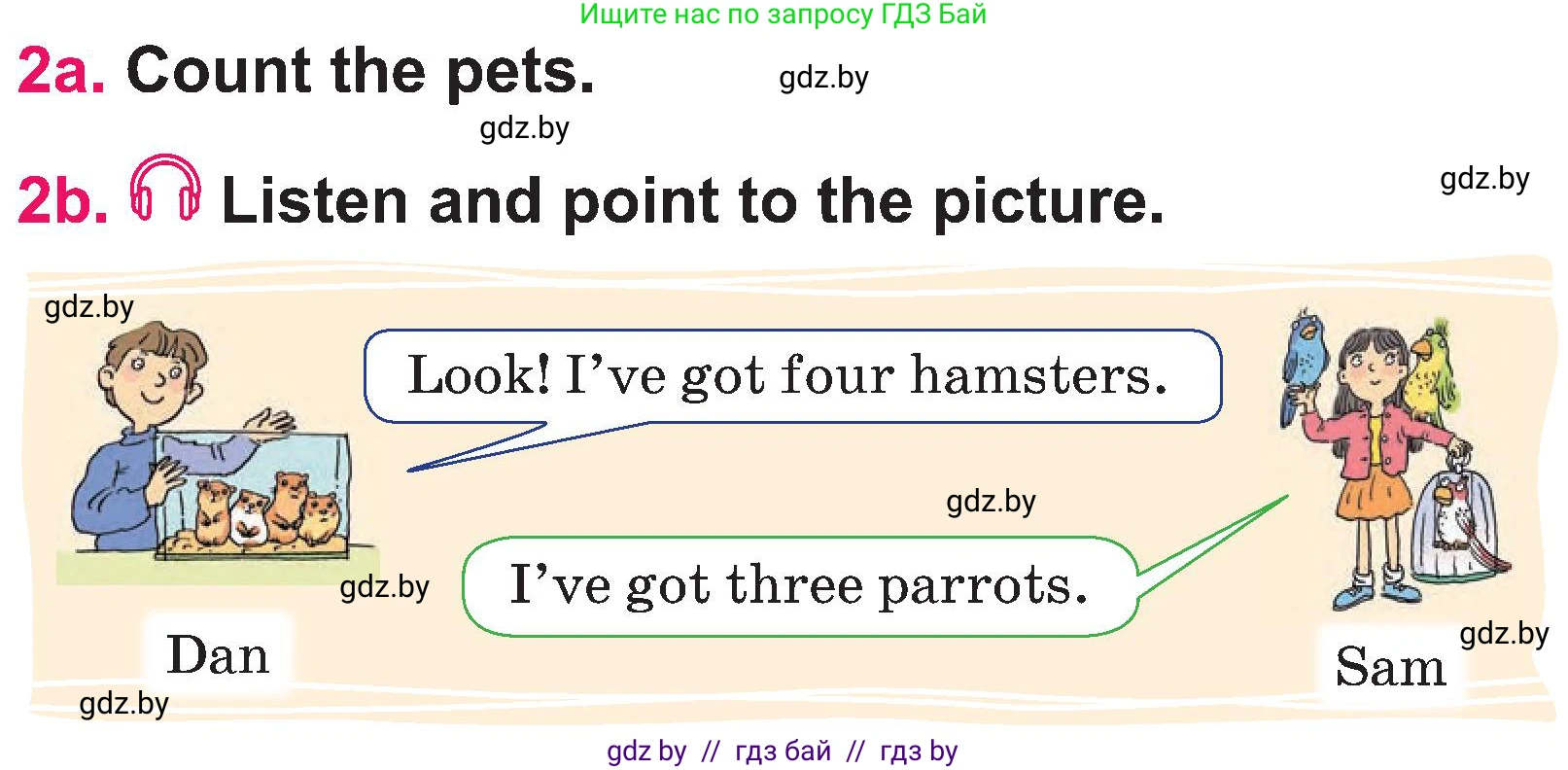 Английский язык (english), 3 класс Учебник, авторы: Лапицкая Людмила Михайловна (Lapitskaya Ludmila), Калишевич Алла Ивановна, Севрюкова Татьяна Юрьевна, Седунова Наталья Михайловна (Sedunova Natalia), издательство Вышэйшая школа, Минск, 2023, Часть 1, страница 105, номер 2, Условие