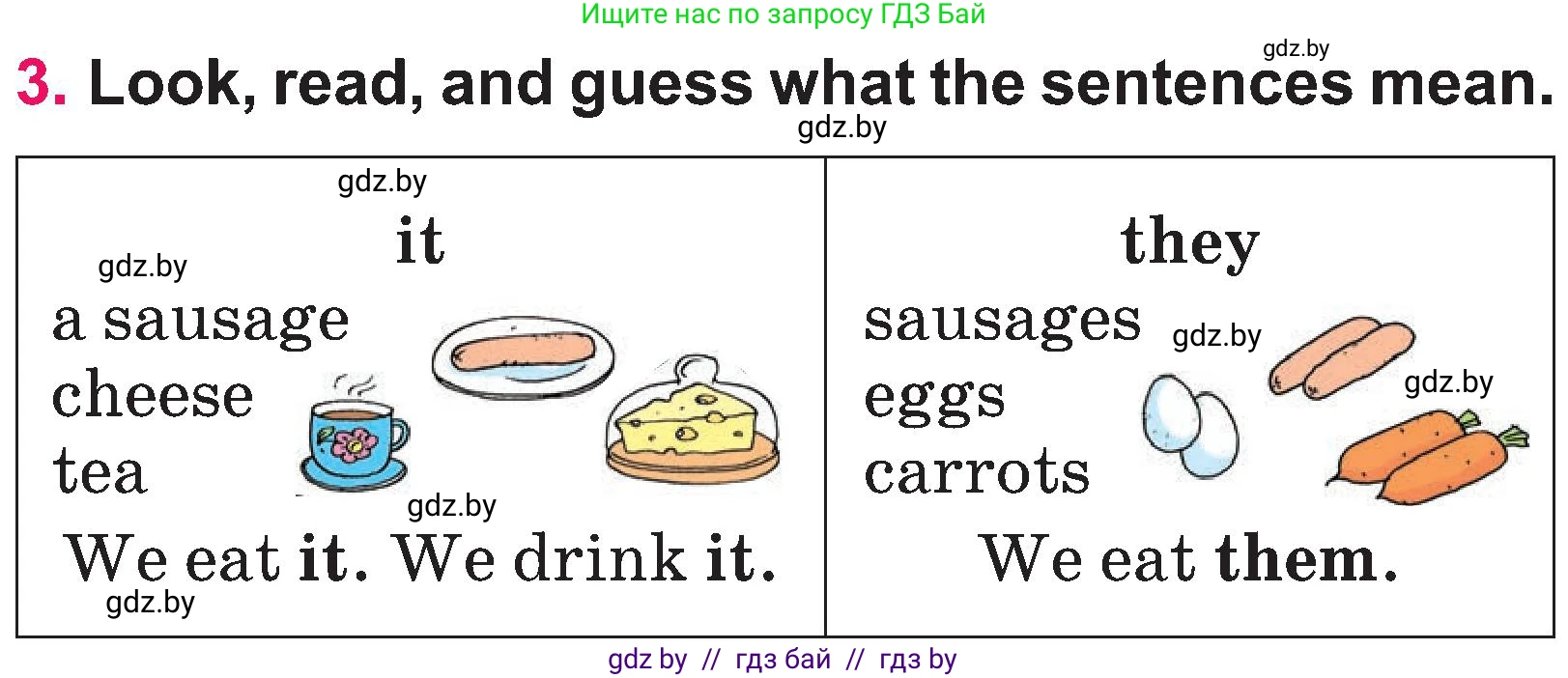 Английский язык (english), 3 класс Учебник, авторы: Лапицкая Людмила Михайловна (Lapitskaya Ludmila), Калишевич Алла Ивановна, Севрюкова Татьяна Юрьевна, Седунова Наталья Михайловна (Sedunova Natalia), издательство Вышэйшая школа, Минск, 2023, Часть 2, страница 26, номер 3, Условие